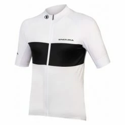 Maillot Vélo Manches Courtes Endura FS260-Pro II Coupe Ajustée Blanc