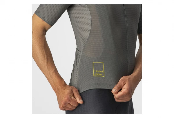 Maillot Manches Courtes Castelli Breath Attack Gris / Vert – Image 4