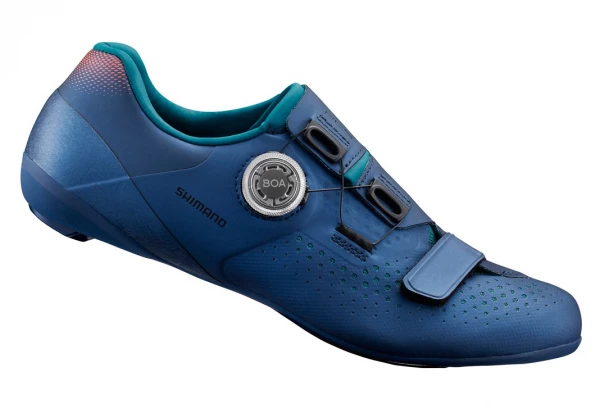 Paire De Chaussures Femme Route Shimano RC500 Bleu Navy