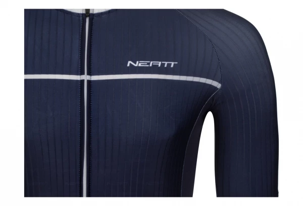 Maillot Manches Courtes Neatt Road Bleu – Image 5