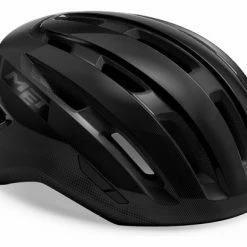 Casque Route Met Miles Noir Brillant 2022