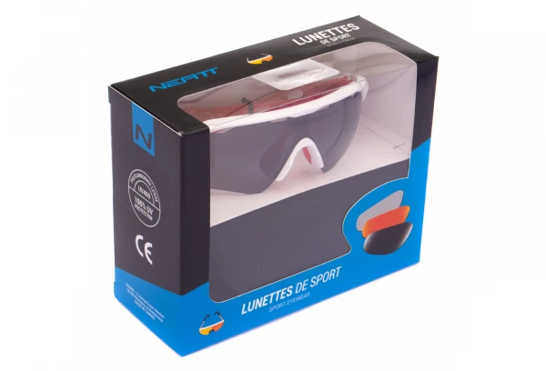 Paire De Lunettes Neatt Blanc Rouge - 4 Écrans – Image 10