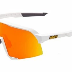 Lunettes 100% S3 Soft Tact White/Hiper Red Multilayer Mirror Lens Blanc / Rouge