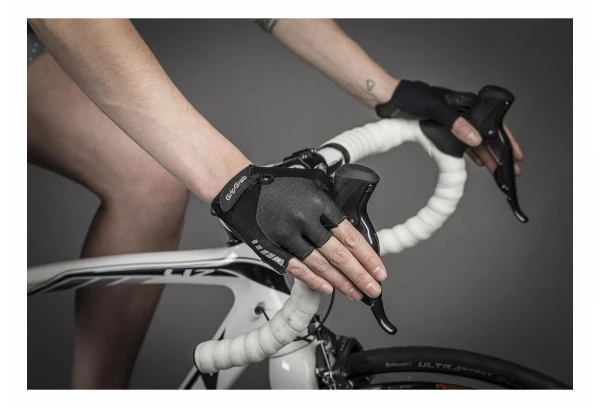 Paire De Gants Courts Femme GripGrab ProGel Noir Gris Gris / Noir – Image 3