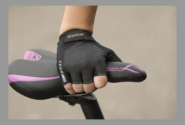 Paire De Gants Courts Femme GripGrab ProGel Noir Gris Gris / Noir – Image 4