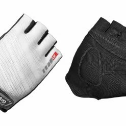 Paire De Gants Courts GripGrab Rouleur Blanc Noir Noir / Noir