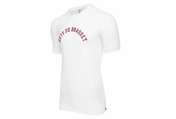 T-Shirt Manches Courtes LeBram Mets Du Braquet Marshmallow Blanc