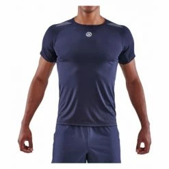 Maillot Manches Courtes Skins Series-3 Bleu