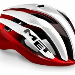 Produit Reconditionné - Casque Route Met Trenta Mips Blanc Noir Rouge Brillant