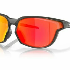 Lunettes Oakley Kaast Matte Grey Smoke Prizm Ruby / Ref : OO9227-0373 Gris / Bleu