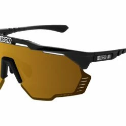 Lunettes Scicon Aeroshade Kunken Noir Brillant / Bronze Miroir Noir / Rouge