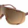 Lunettes Poc Devour Rose Translucent / Brown Silver Mirror Noir / Or