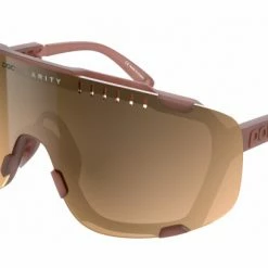 Lunettes Poc Devour Rose Translucent / Brown Silver Mirror Noir / Or