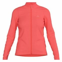Maillot Manches Longues Femme 7Mesh Seton Orange Hot Coral