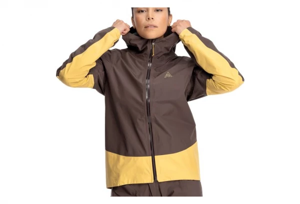 Veste Femme 7Mesh Copilot Marron / Jaune Elk – Image 5