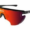 Lunettes SCICON Aerowing Lamon Noir Brillant / Rouge Miroir Jaune / Marron