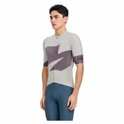 Maillot Manches Courtes MAAP Evolve Pro Air Beige / Violet