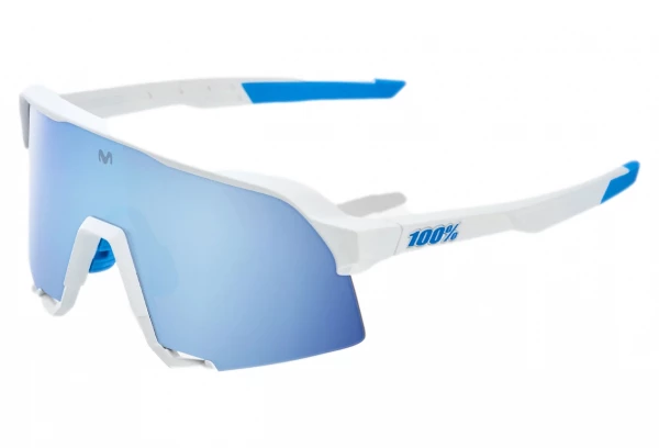 Lunettes 100% Hypercraft TotalEnergies Team Matte Blanc/Matallic Bleu Noir / Miroir – Image 4