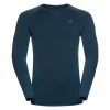 Maillot Manches Longues Odlo Performance Warm Eco Bleu