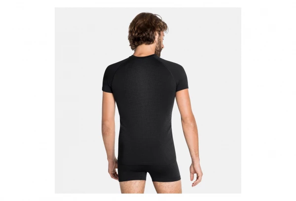 Maillot Manches Courtes Odlo Performance Warm Eco Noir – Image 4