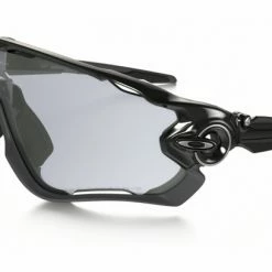 OAKLEY Paire De Lunettes JAWBREAKER PHOTOCHROMIC Black/Clear Black Iridium Ref : OO9290-14 Violet / Gris