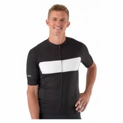 Maillot Manches Courtes Trek Circuit LTD Noir / Blanc