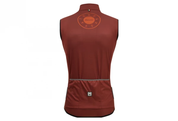 Gilet Santini Gravel Wind Marron – Image 3