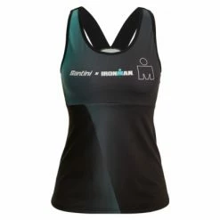 Maillot Sans Manche Femme Santini X IronMan Ikaika Vert/Noir