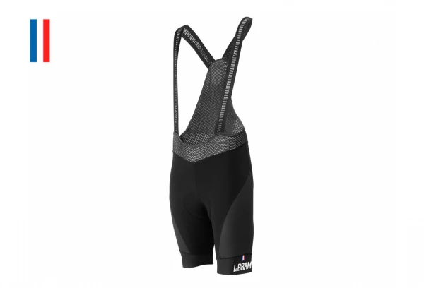 Cuissard Court LeBram Sarenne Noir Blanc Noir / Noir