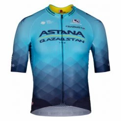 Maillot Manches Courtes Wilier Triestina Astana Bleu
