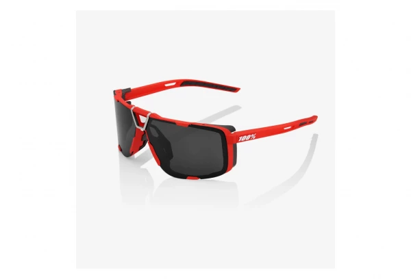 Lunettes De Soleil 100% Eastcraft - Soft Tact Rouge - Verres Miroir Noir Rouge / Noir – Image 5