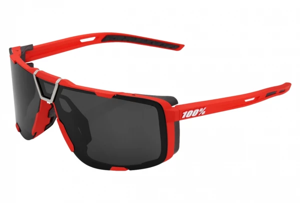 Lunettes De Soleil 100% Eastcraft - Soft Tact Rouge - Verres Miroir Noir Rouge / Noir – Image 8