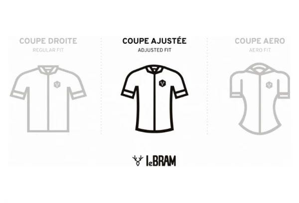 Maillot Manches Courtes LeBram Roseland Noir Coupe Ajustée Bleu – Image 6