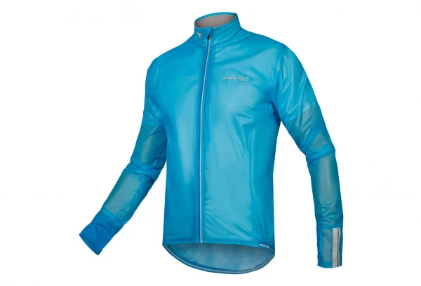 Veste Imperméable Endura FS260-Pro Adrenaline Race Cape II Bleu Fluo