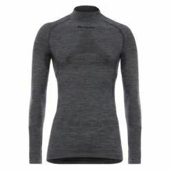 Sous-Maillot Manches Longues Santini Lana Noir