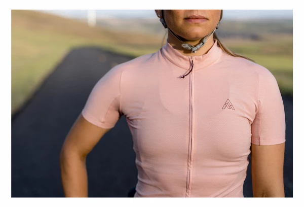 Maillot Femme Manches Courtes 7Mesh Horizon Sun-Rose – Image 8