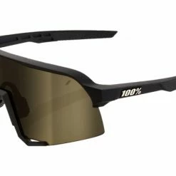 Lunettes 100% - S3 - Soft Tact Noir - Verres Miroir Or Noir / Translucide