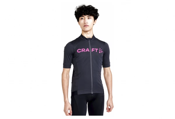 Maillot Manches Courtes Craft Essence Bike Gris Rose