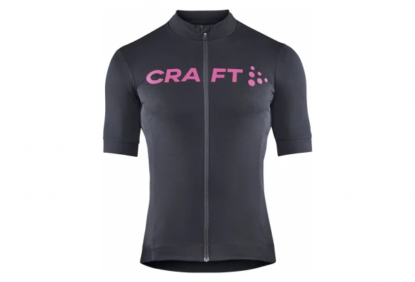 Maillot Manches Courtes Craft Essence Bike Gris Rose – Image 3