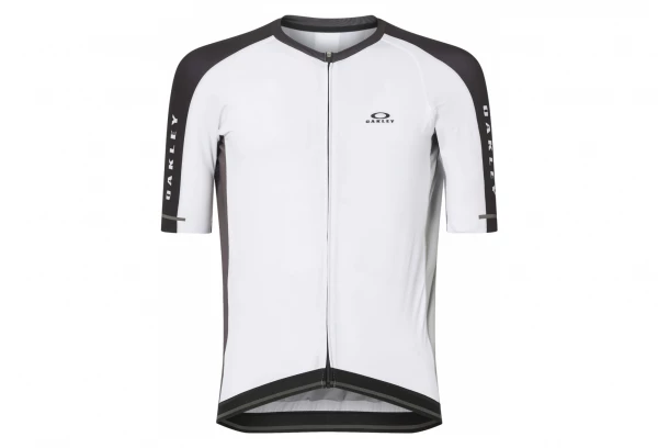 Maillot Manches Courtes Oakley Icon 2.0 Blanc/Noir