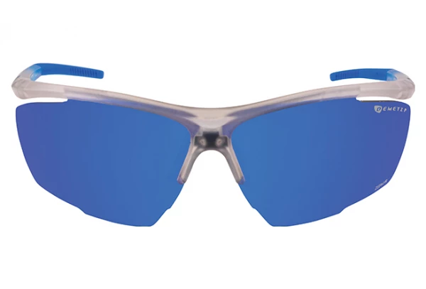 Lunettes Demetz Relief Bleu Electrique Cristal Mat / Bleu Mat Orange / Noir – Image 2