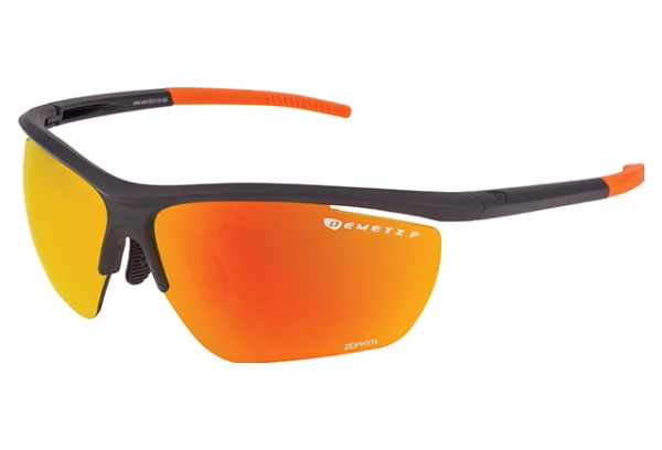 Lunettes Demetz Relief Bleu Electrique Cristal Mat / Bleu Mat Orange / Noir – Image 3