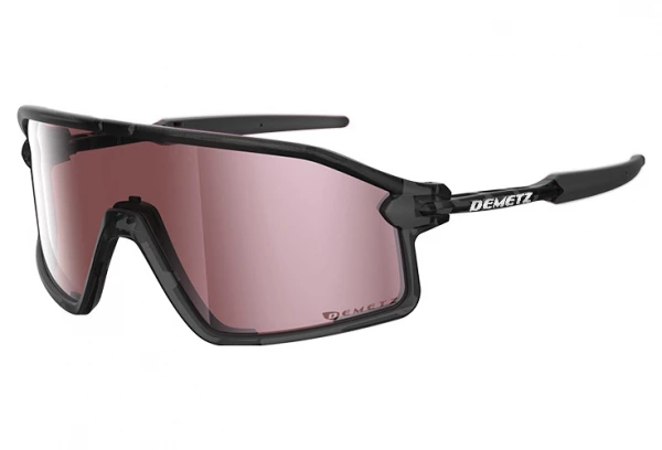 Lunettes Demetz Hurry Gris Cristal Mat / Rose Miroir Noir / Vert – Image 2