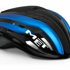 Casque MET Trenta 3K Carbon Mips Noir Bleu Metallic Mat 2022