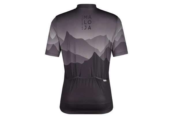 Maillot Manches Courtes Maloja PinzagenM. 1/2 Moonless Noir – Image 2