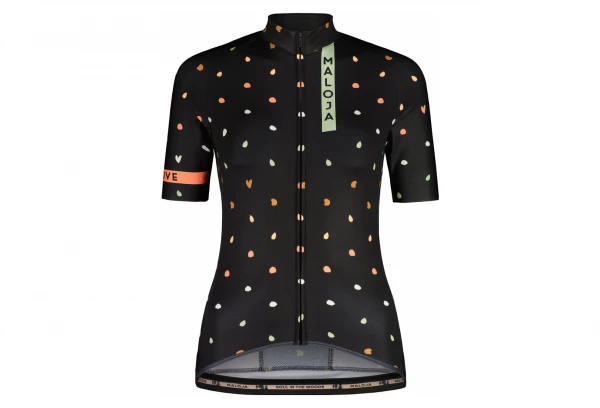 Maillot Manches Courtes Femme Maloja SimilaunM. 1/2 Moonless Noir