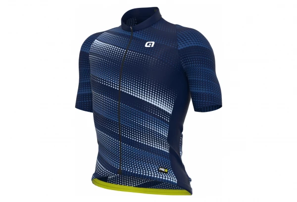 Maillot Manches Courtes Alé Green Speed Bleu