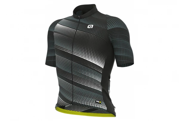 Maillot Manches Courtes Alé Green Speed Noir