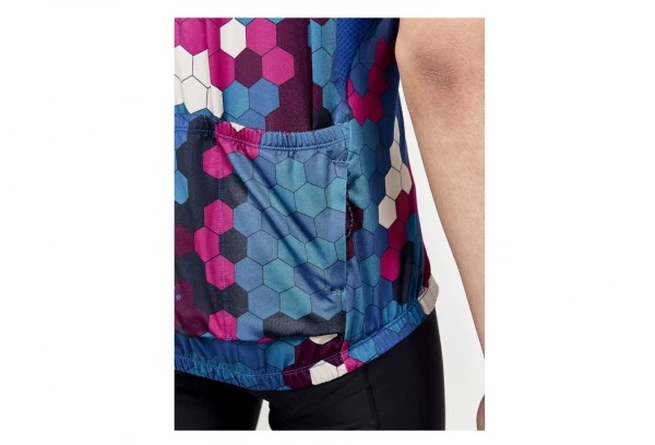 Maillot Manches Courtes Craft ADV Endur Graphic Bleu Rose – Image 3