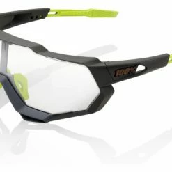 Lunettes De Soleil Speedtrap 100% SpeedTrap Soft Tact Cool Grey Vert / Miroir
